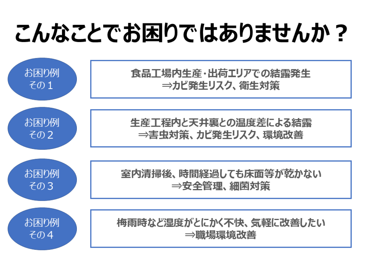 こんなことでお困りではありませんか？